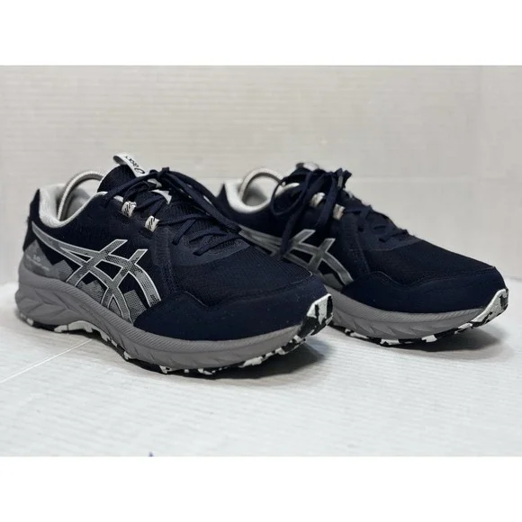 ASICS Gel-Venture 10 Trail Running Shoes Womens 8.5 Wide Navy Gray 1012B761 - Picture 3 of 9